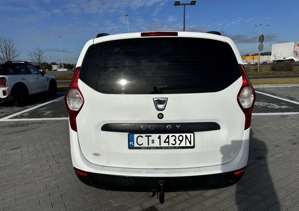 Dacia Lodgy cena 21000 przebieg: 255819, rok produkcji 2012 z Sławków małe 596